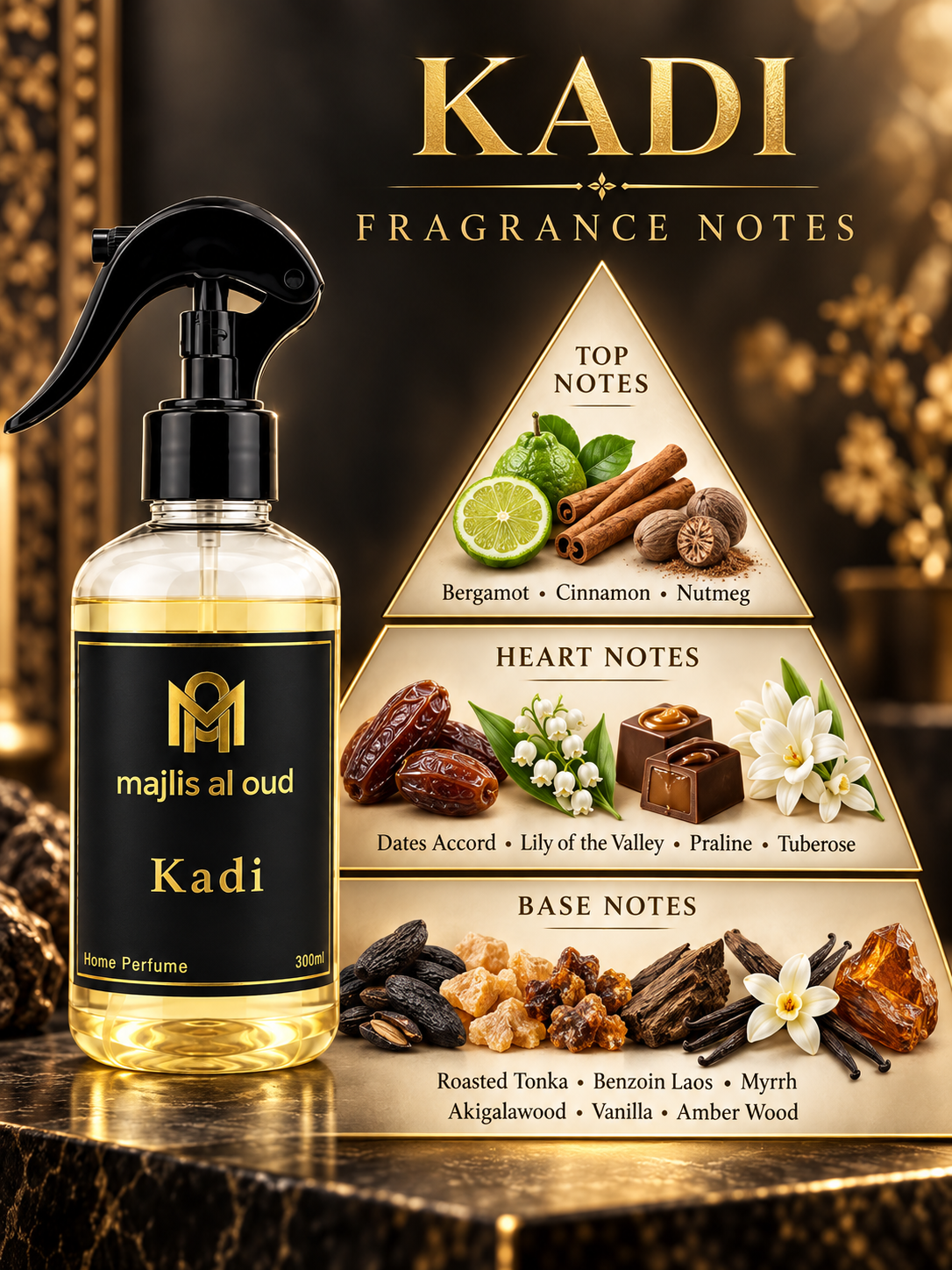 Kadi Home Perfume notes pyramid
